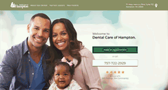Desktop Screenshot of dentalcareofhampton.com