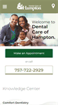 Mobile Screenshot of dentalcareofhampton.com